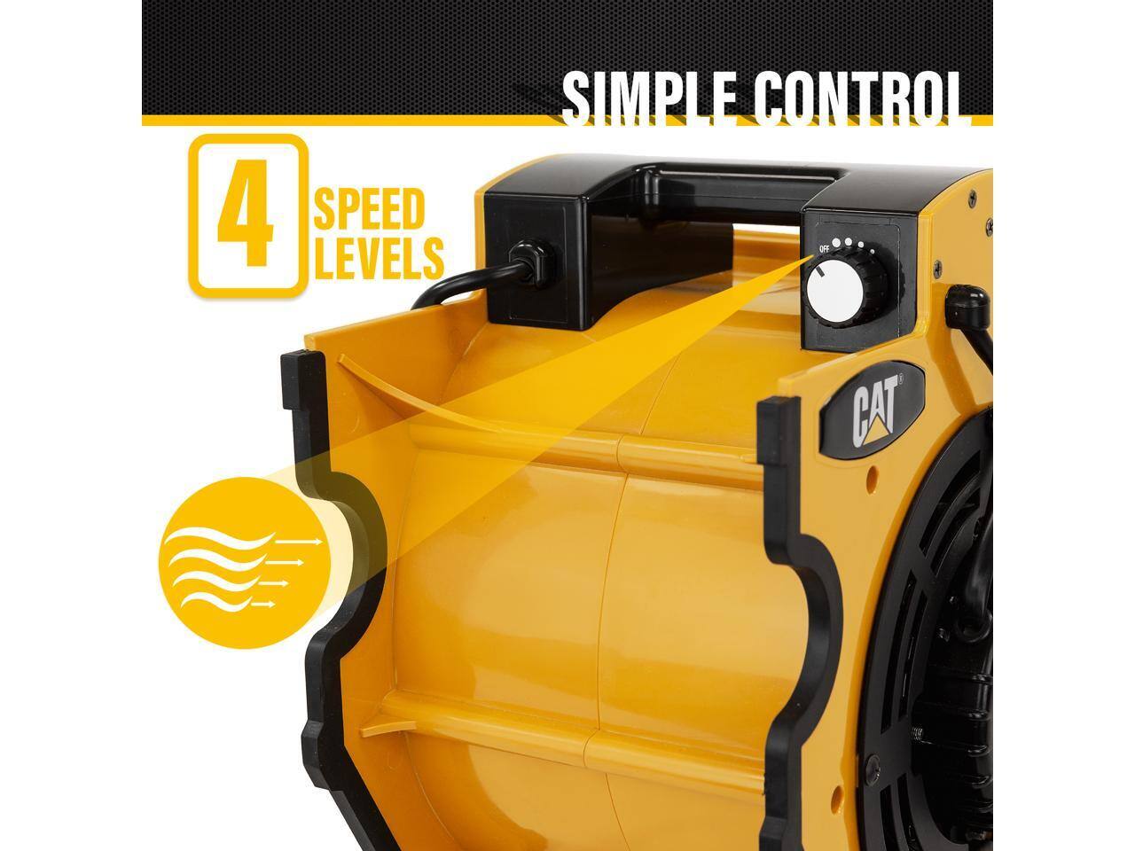 4 SPEED LEVELS SIMPLE CONTROL CAT