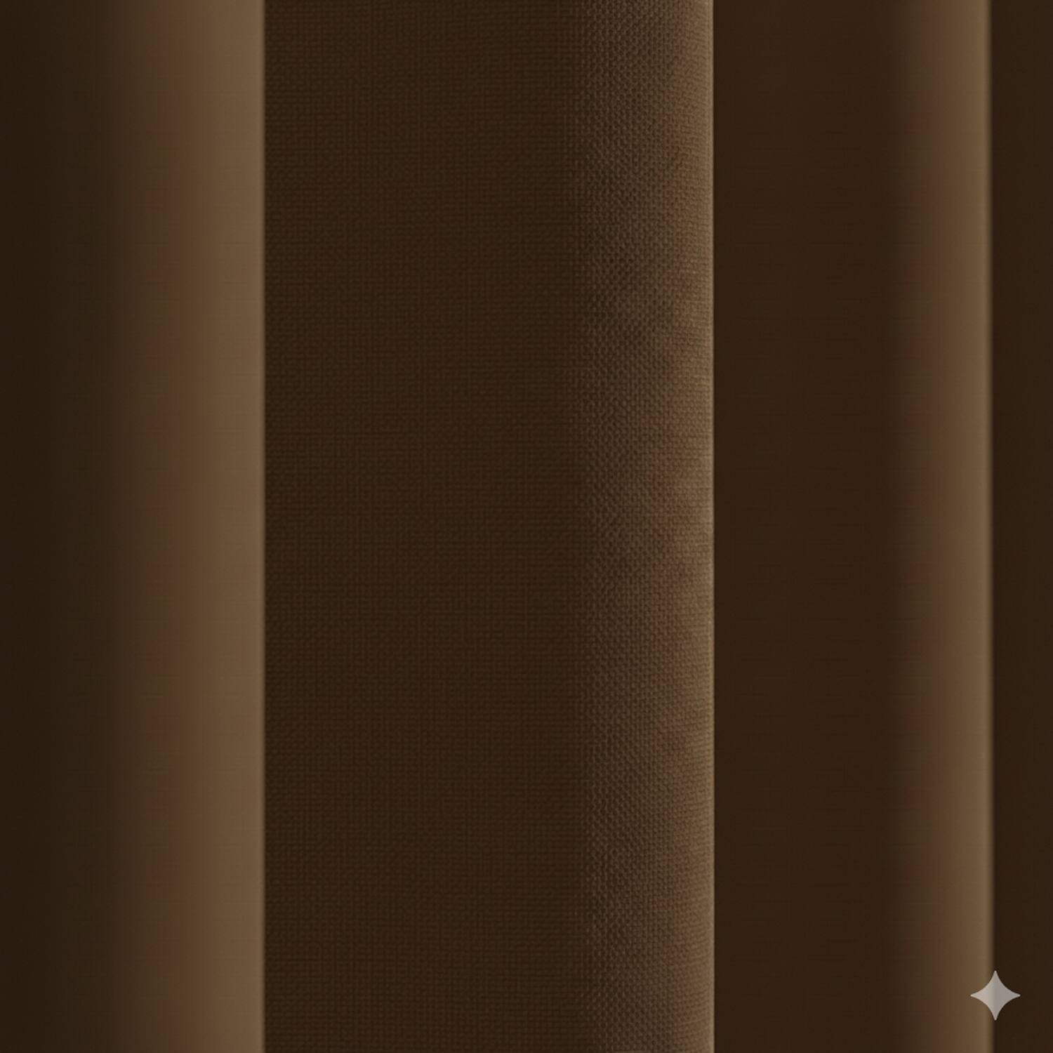 Alt View 2. RT Designers Collection - RT Designers Collection 100% Polyester Twilight Blackout Rod Pocket Curtain Panel 54" x 84" Chocolate - Chocolate.