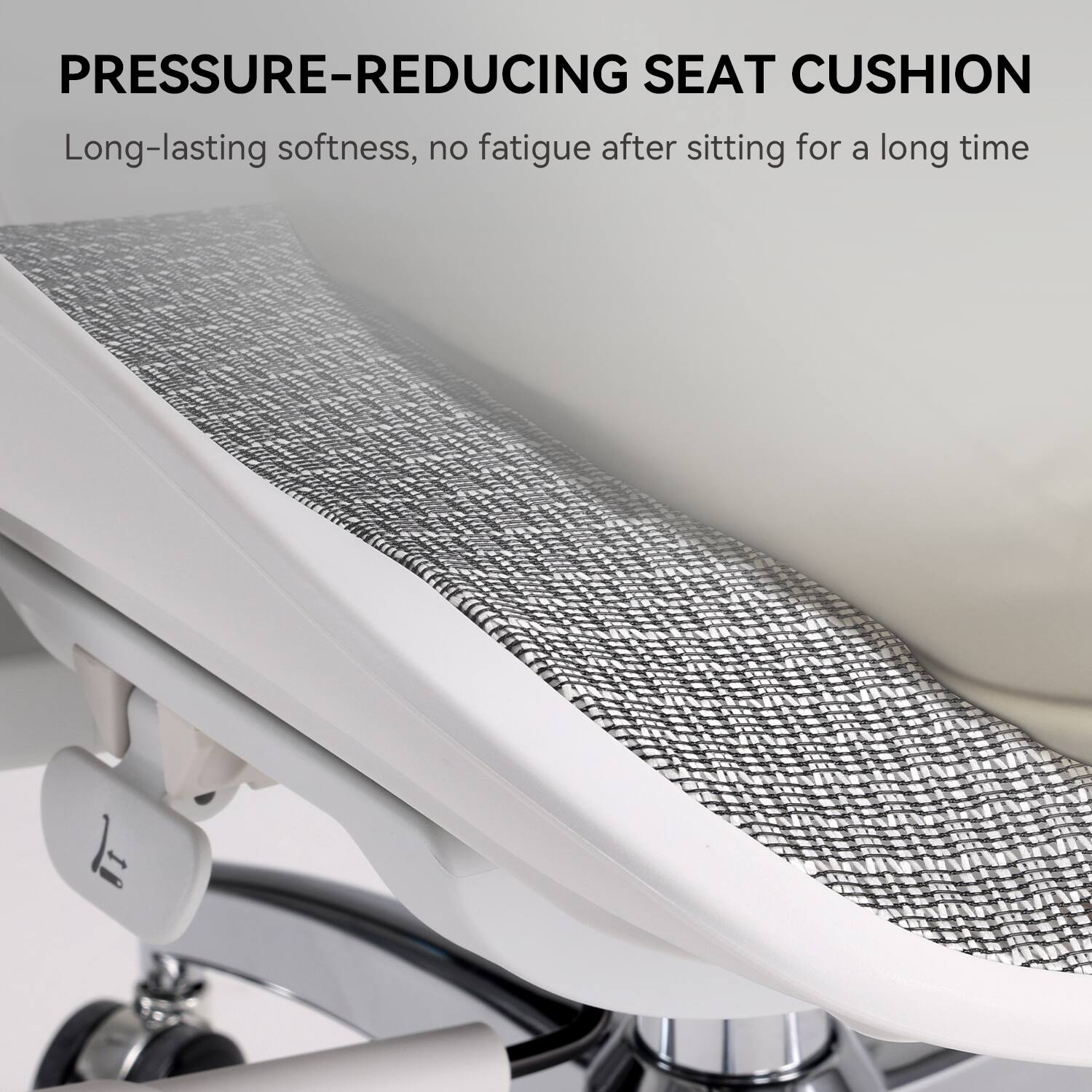 PRESSURE-REDUCING SEAT CUSHION

Long-lasting softness, no fatigue after sitting for a long time