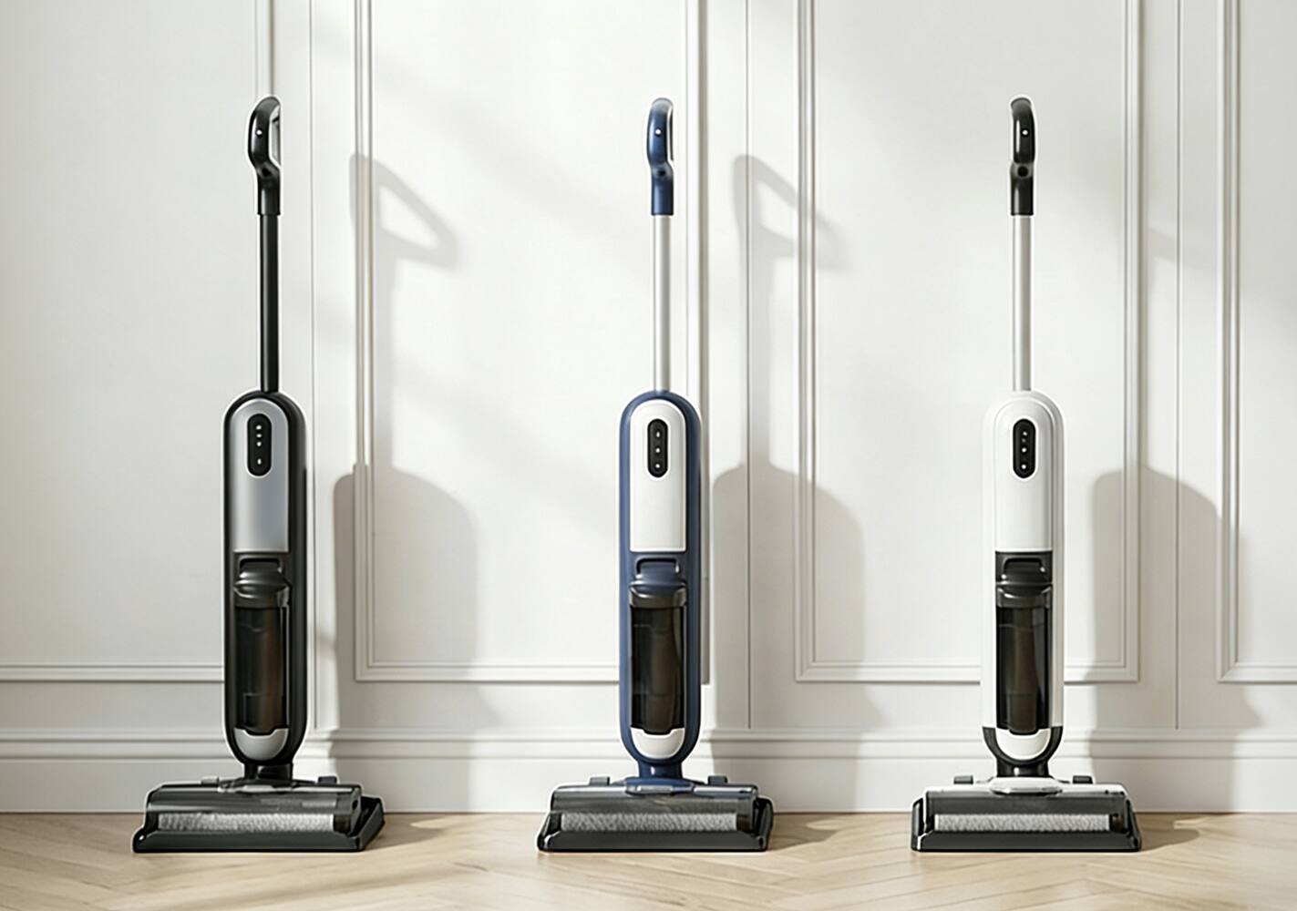 Alt View 5. Sweet - Smart Cordless Vacuum Mop Combo, Wet Dry Self-Cleaning Stick Vacuum with Dual Tank for Floor & Carpet, Black - Black.