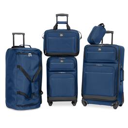 Skyway - Seville 2.0 Softside 5 Piece Luggage Set - Poseidon Blue