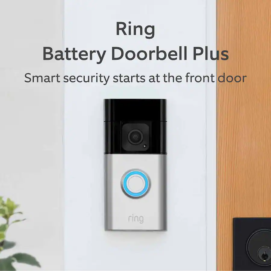 Ring Battery Doorbell Plus Smart Wifi Video Doorbell – Battery
