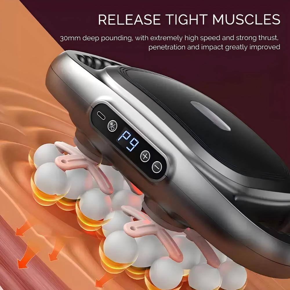 RELEASE TIGHT MUSCLES  
30mm deep pounding, with extremely high speed and strong thrust, penetration and impact greatly improved