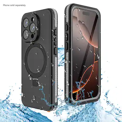 SaharaCase - Oasis Series Water-Resistant Case with MagSafe for Apple iPhone 16 Pro Max - Black SaharaCase - Oasis Series Water-Resistant Case with MagSafe for Apple iPhone 16 Pro Max - Black