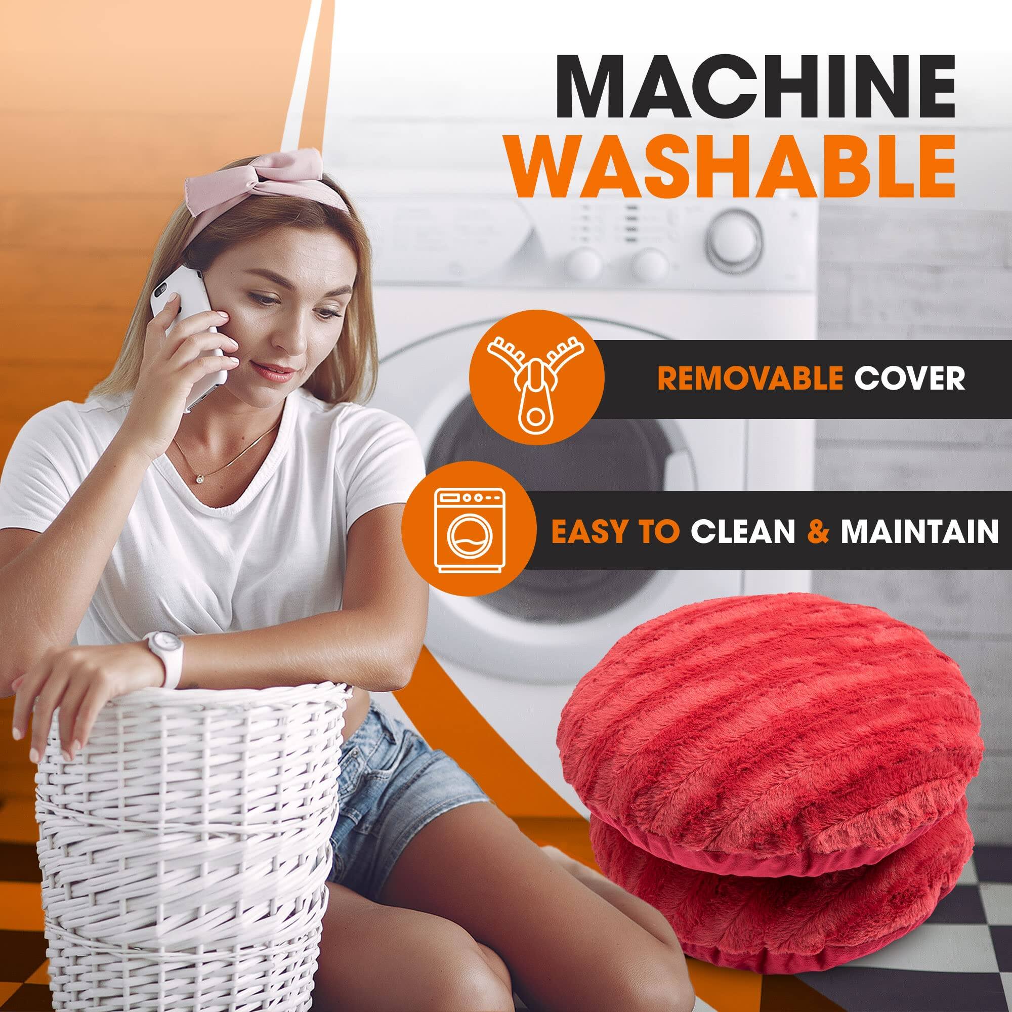 MACHINE WASHABLE  
REMOVABLE COVER  
EASY TO CLEAN & MAINTAIN