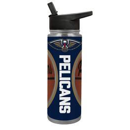 Great American Products - New Orleans Pelicans 24oz. Jr. Thirst Game Ball Hydration Bottle - Brown