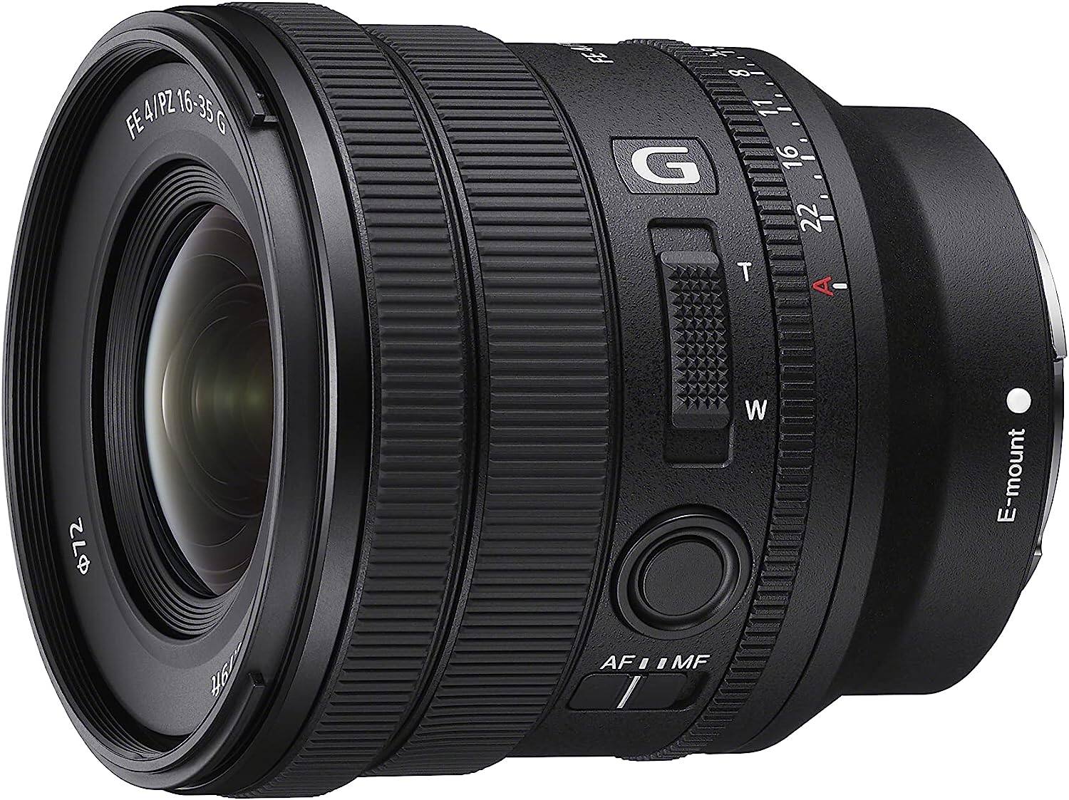 Sony - FE PZ 16-35mm F4 G Full-Frame Constant-Aperture Wide-Angle Power Zoom G Lens (International Version) - Black