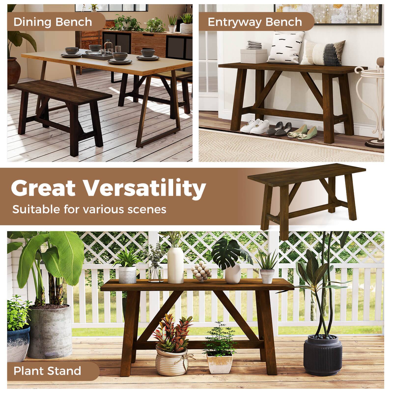 Dining Bench, Entryway Bench, Plant Stand, Great Versatility, Suitable for various scenes