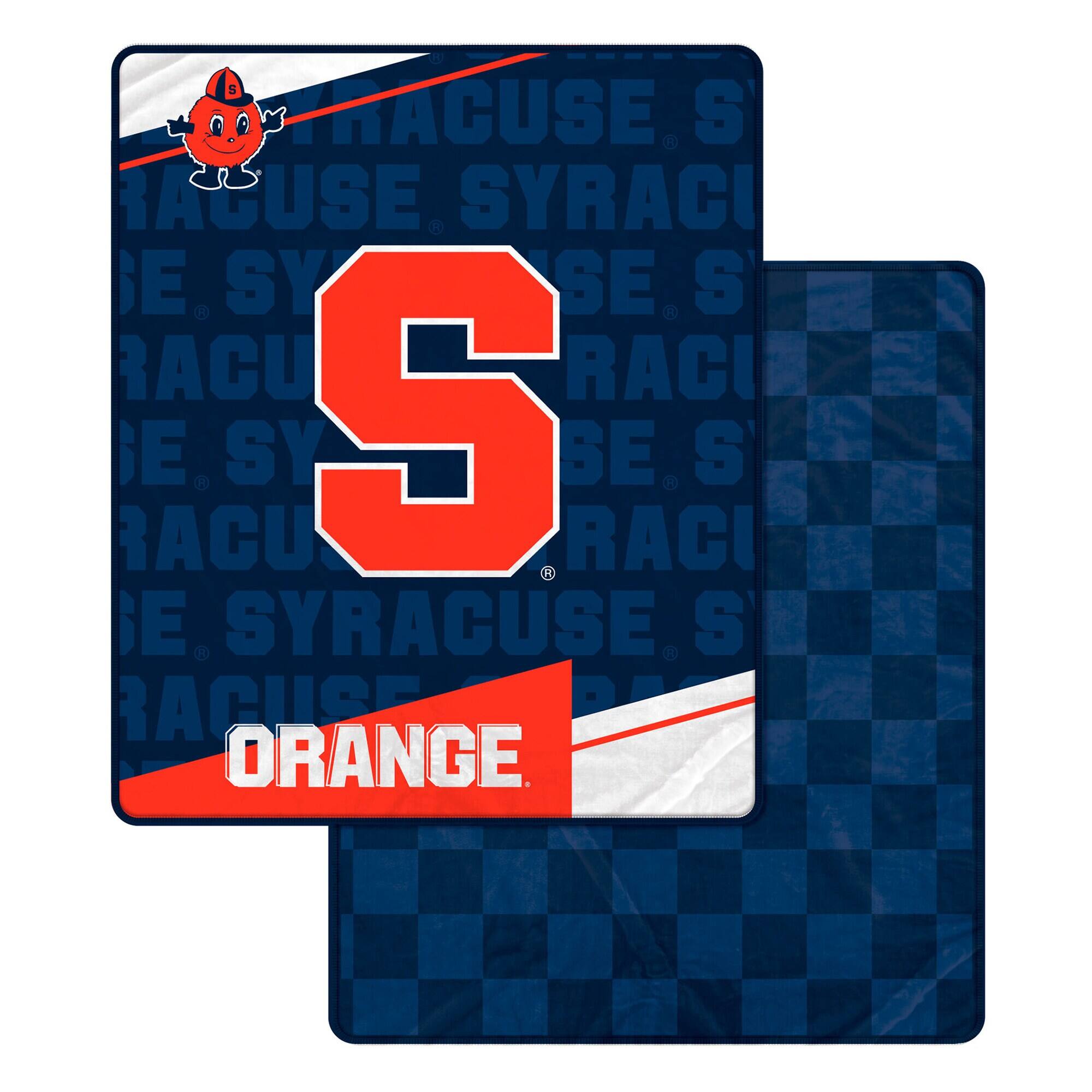 Pegasus - Syracuse Orange 60" x 70" Diagonal Ghost Checkered Double-Sided Blanket - Multicolor