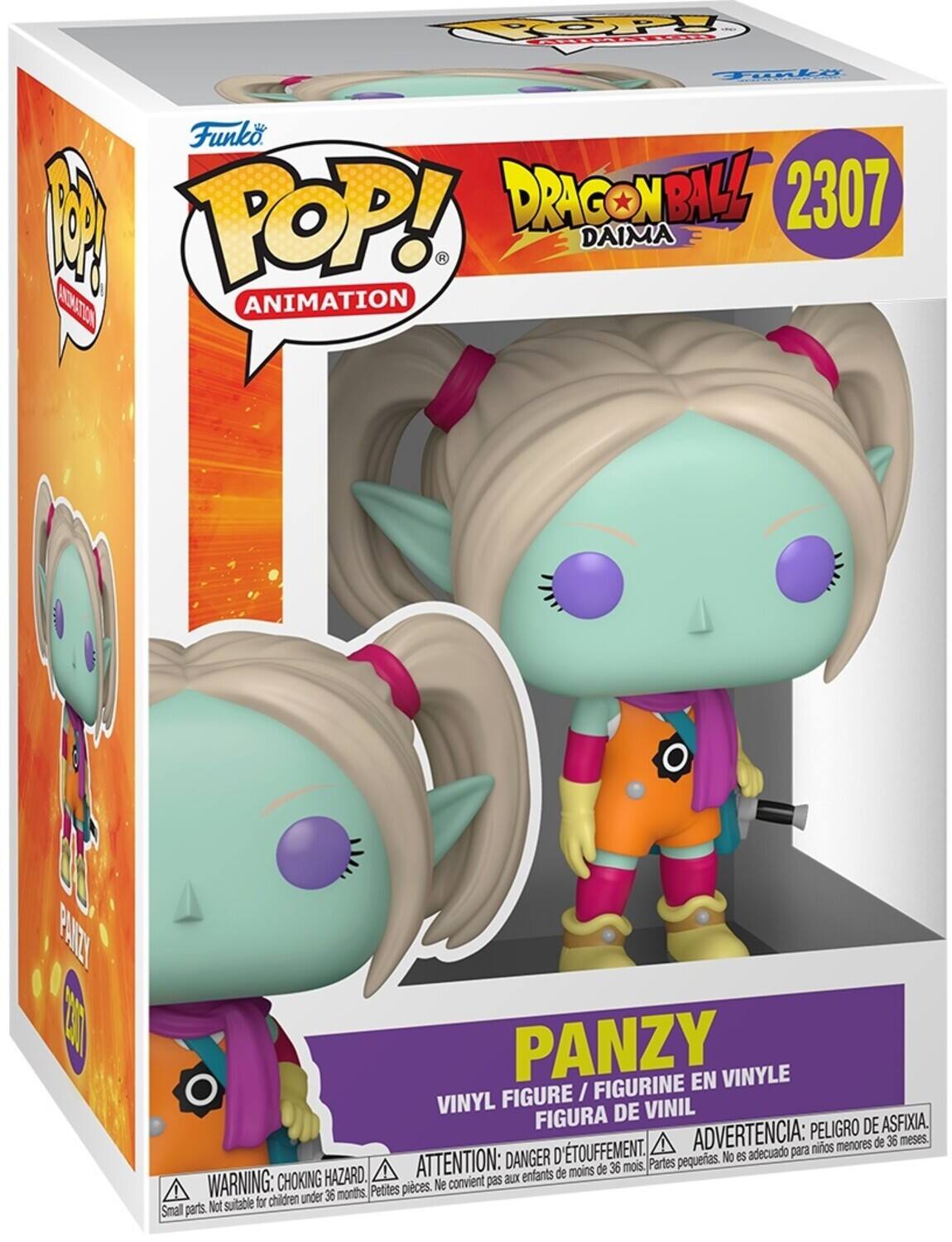 TOOPY t Tli Funko 1 POP! DRAGONBALL 2307 DAIMA ANIMATION 00 PINZY C PANZY FIGURINE EN VINYLE FIGURE / VINYL DE VINIL FIGURA DE VINIL PELIGRO DE ASFIXIA. TOUFFEMENT. ADVERTENCIA: para niños menores de 36 meses. DANGER D'ETOUFFEMENT. ATTENTION: aux enfants de moins de 36 mois. WARNING: CHOKING HAZARD. Small parts. Not suitable for children under 36 months.
