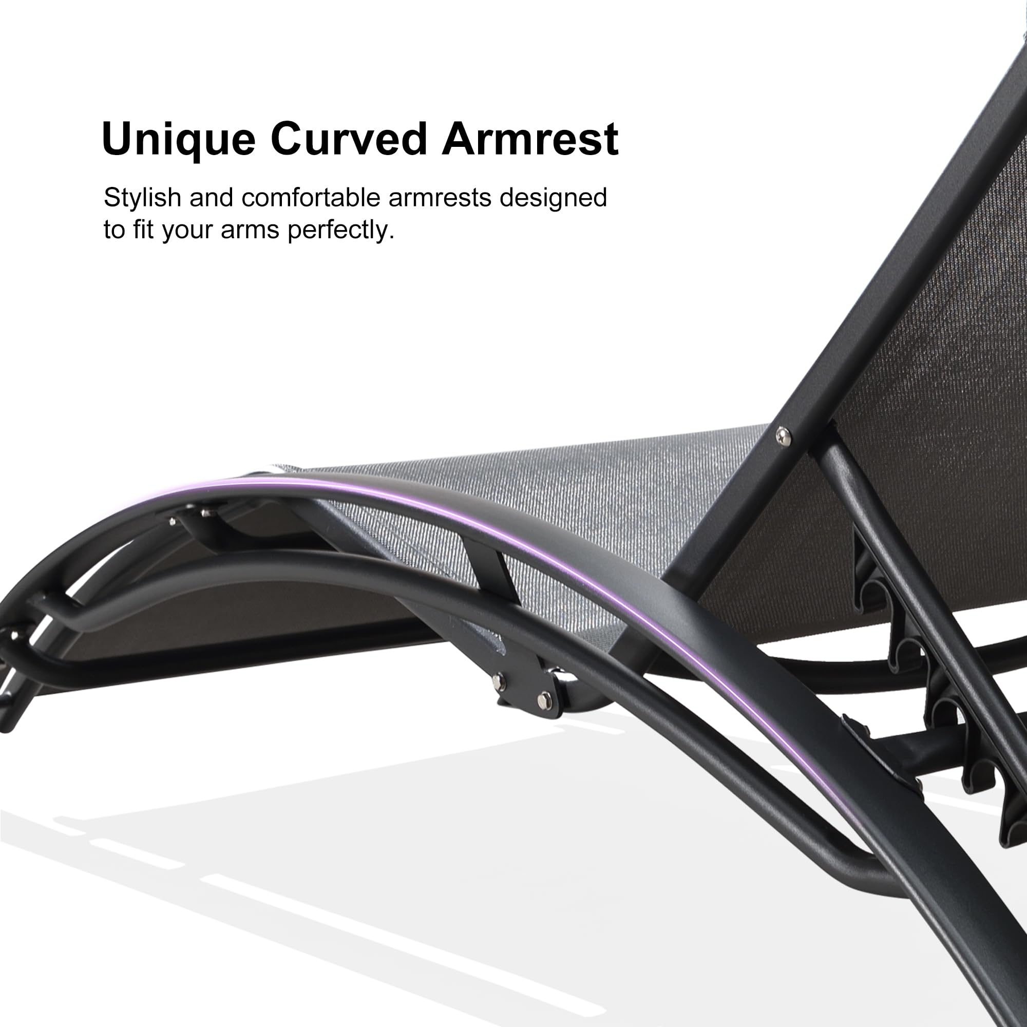 Unique Curved Armrest

Stylish and comfortable armrests designed to fit your arms perfectly.