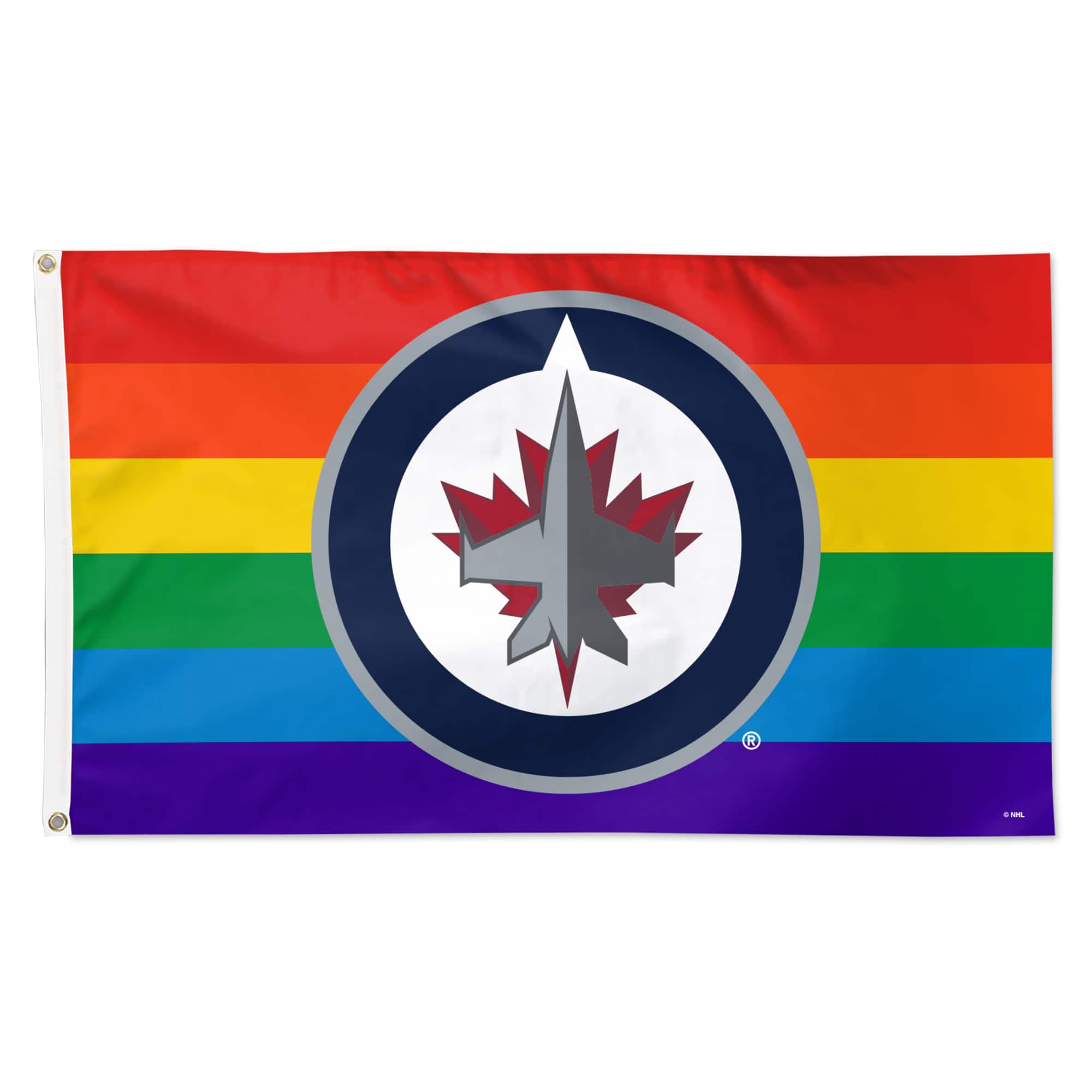WinCraft - Winnipeg Jets 3' x 5' Single-Sided Deluxe Team Pride Flag - Multicolor