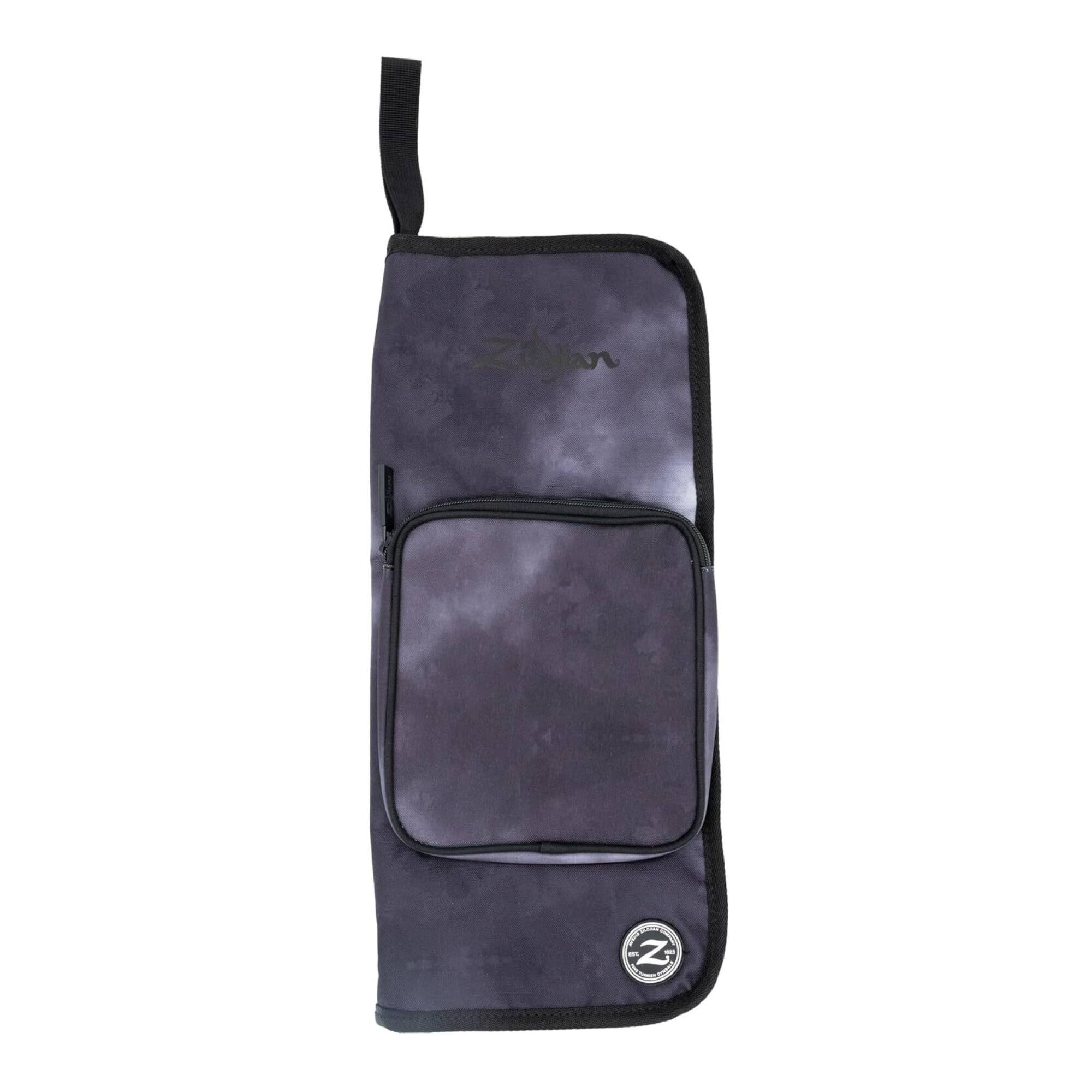 Angle. Zildjian - Zildjian Student Stick Bag - Water-Resistant 600D Nylon (Black Rain Cloud).