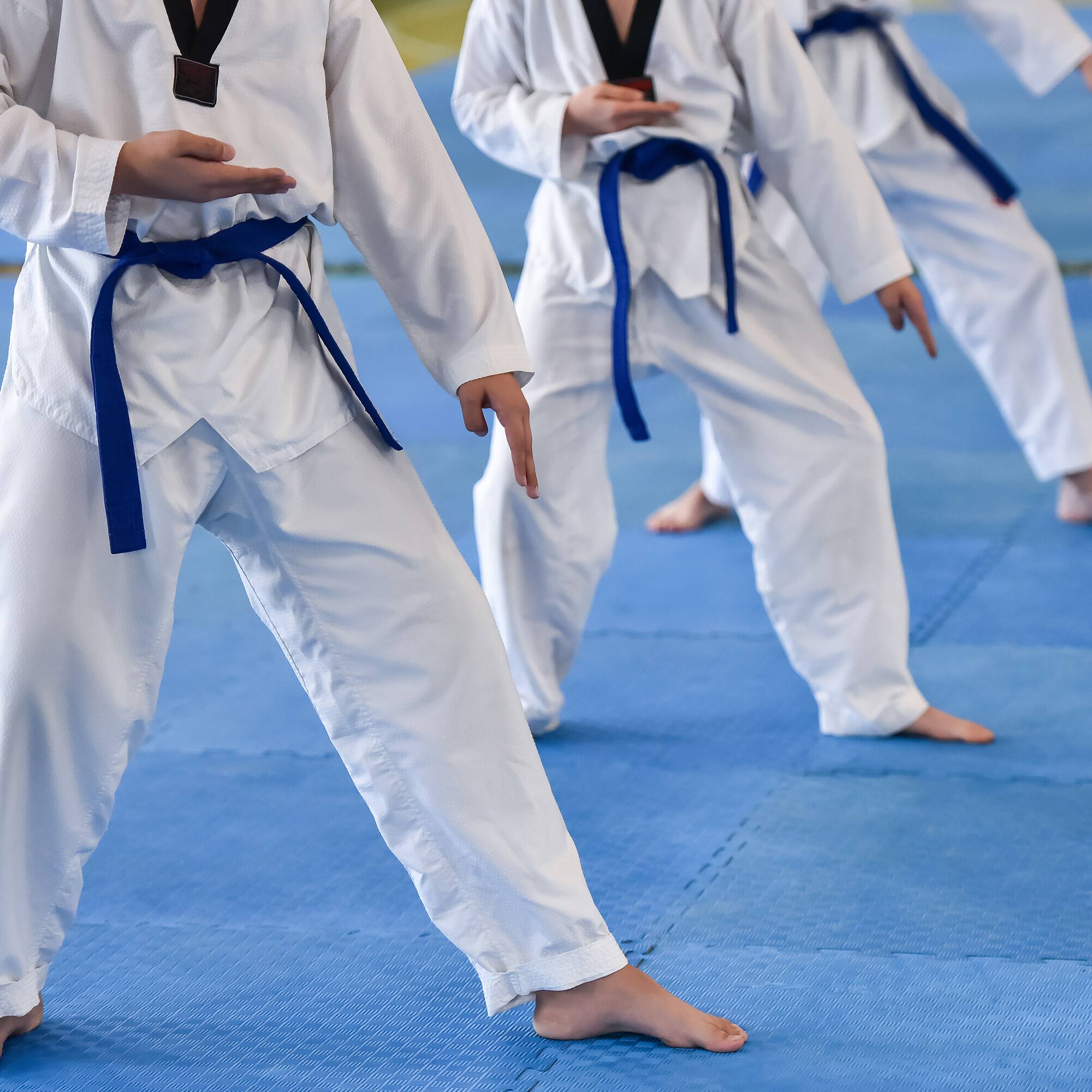 Alt View 3. Everyday Essentials - BalanceFrom Fitness 144 Sq Ft Interlocking EVA Foam Exercise Mat Tiles, Blue - Blue.