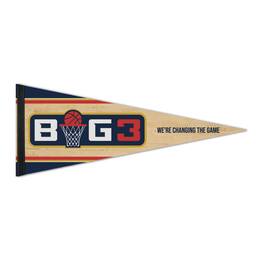WinCraft - BIG3 12'' x 30'' Premium Pennant - Multicolor