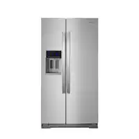 Whirlpool - 28.4 Cu. Ft. Side-by-Side Refrigerator with In-Door-Ice Storage - Stainless Steel - Front_Zoom