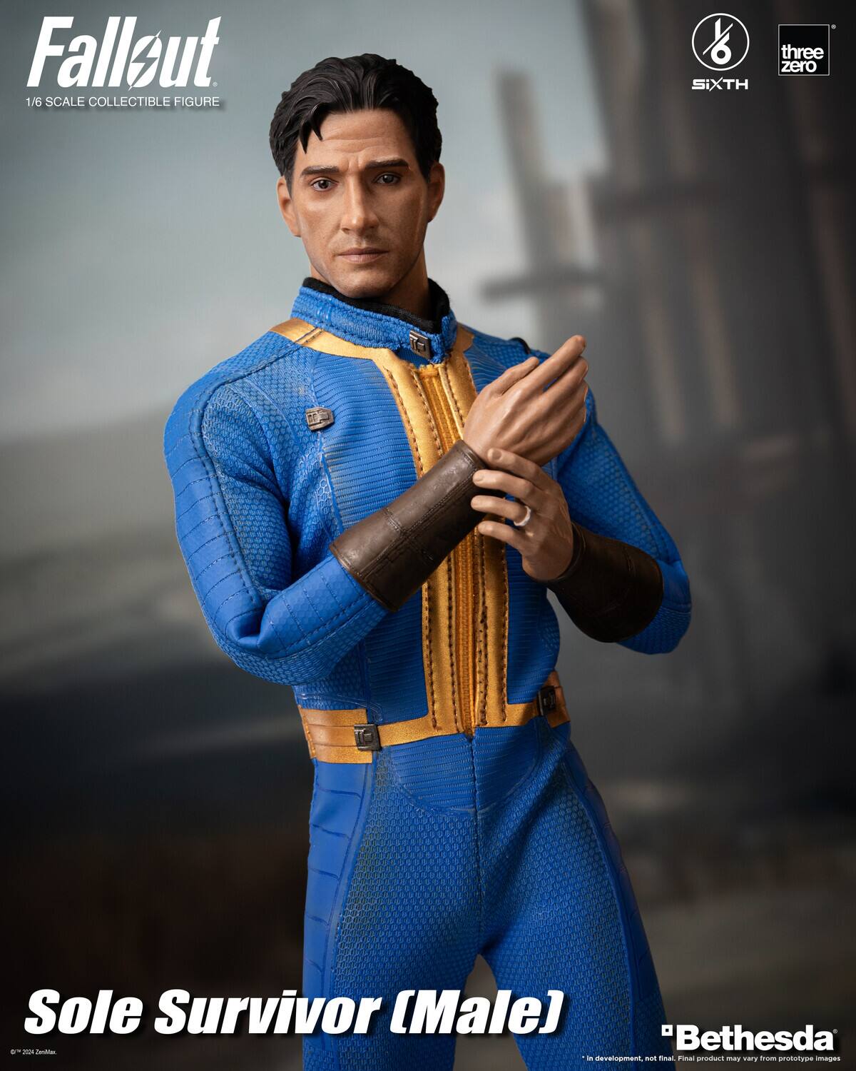Falleut 1/6 SCALE COLLECTIBLE FIGURE & SIXTH . three zero Sole Survivor (Male) "Bethesda d - JAAn - i development, fnal Final product A images may vary prototype