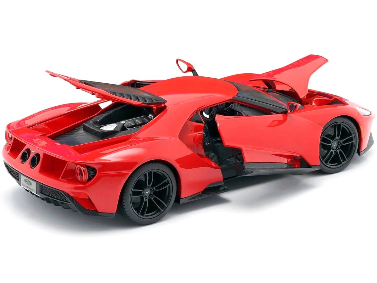 Alt View 3. Maisto - 2017 Ford GT Red with Black Wheels "Special Edition" 1/18 Diecast Model Car by Maisto.