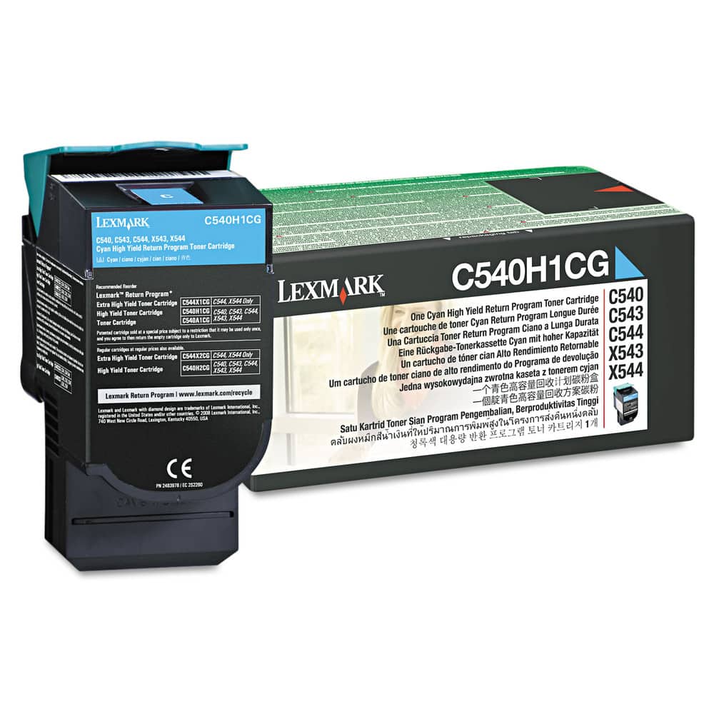 Lexmark - C540H1CG 2000 Page-Yield Return Program High-Yield Toner - Cyan price history on PriceWatchPro