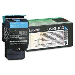 Lexmark - C540H1CG 2000 Page-Yield Return Program High-Yield Toner - Cyan