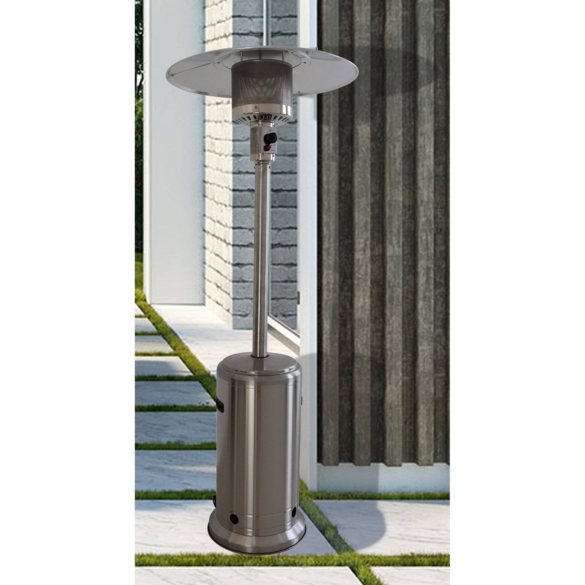 Angle. Mondawe - 46000 BTU Propane Patio Heater - Grey.
