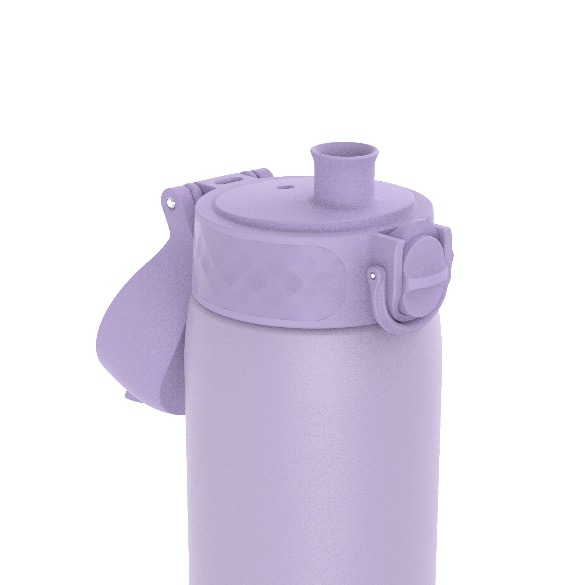 Left. Ion8 - ION8 Double Walled Stainless Steel Water Bottle - 17oz - Purple.