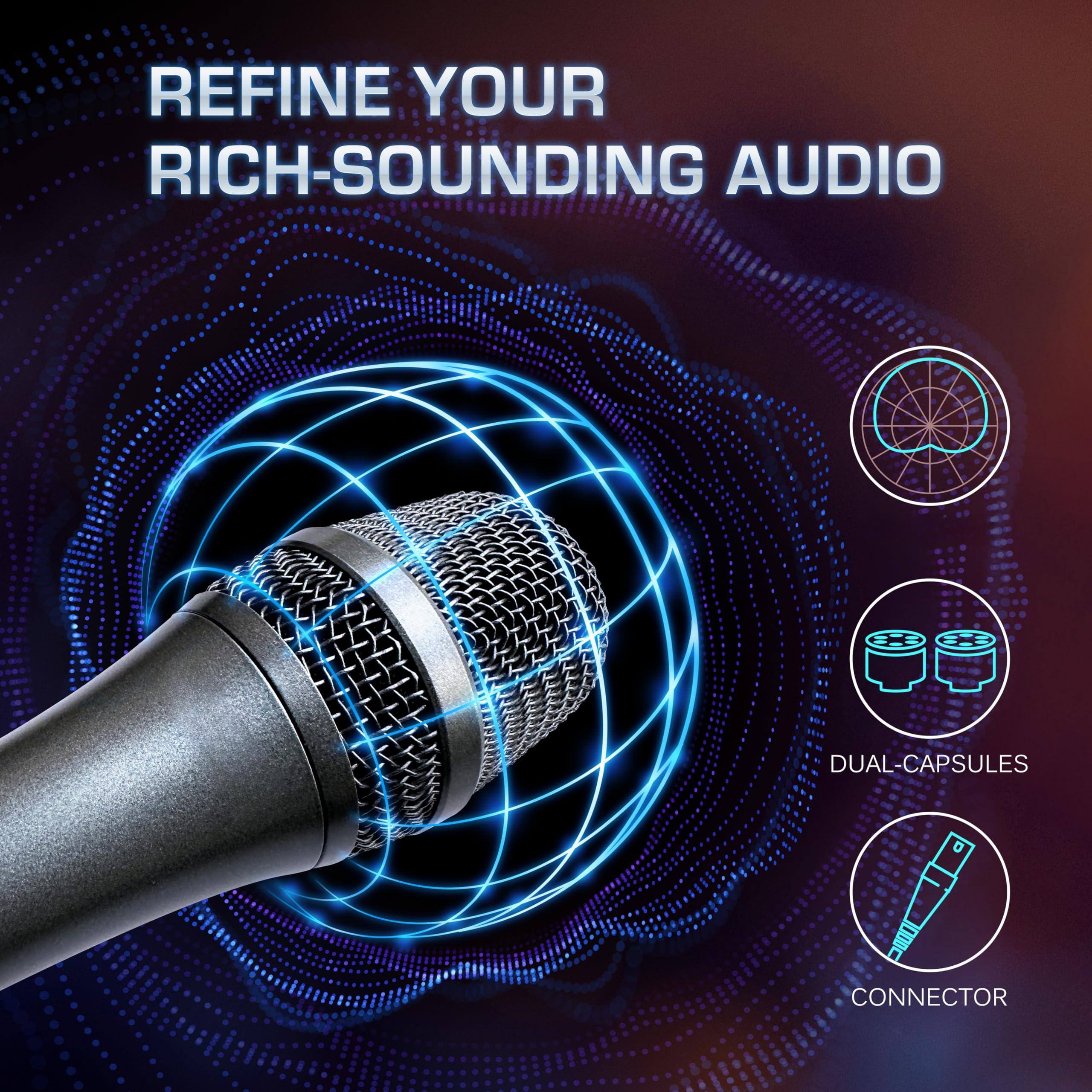 REFINE YOUR RICH-SOUNDING AUDIO

DUAL-CAPSULES

CONNECTOR