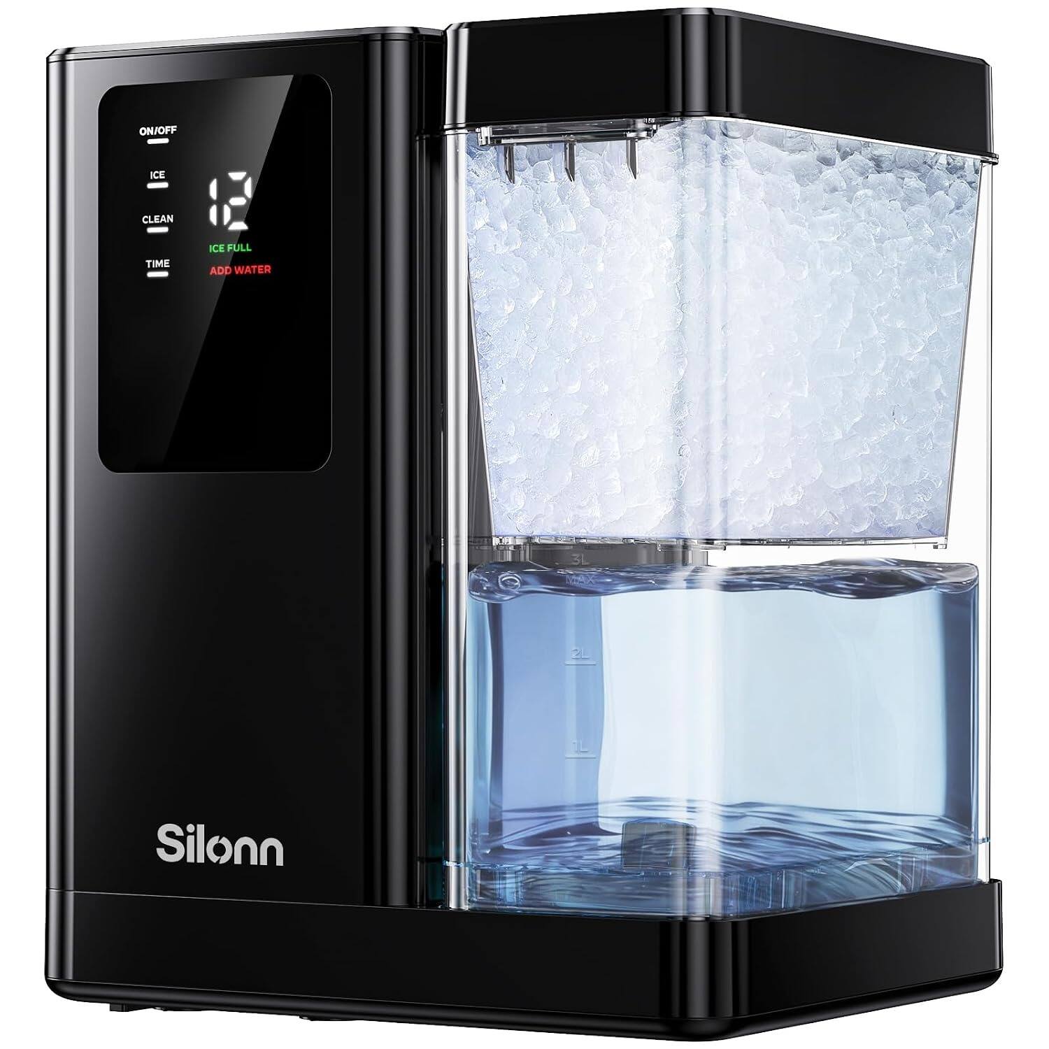 ON/OFF  
ICE  
CLEAN  
TIME  
ICE FULL  
ADD WATER  
Silonn