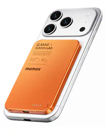Q.MAG X 5000 mAh
Wireless Charging Battery Pack
Model A
15W Max Wireless Charging Output
Designed by MOMAXLAB | S/N: 2412
15W
PD 3.0
momax