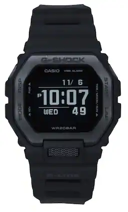 Casio - G-Shock G-Lide Digital Smartphone Link Resin Strap Quartz GBX-100NS-1 200M Men's Watch - Black