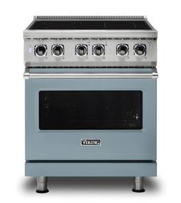 Viking - 5 Series 30" Wide Freestanding Electric Range - November Sky