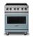 Front. Viking - 5 Series 30" Wide Freestanding Electric Range - November Sky.