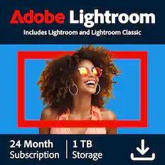 Adobe Lightroom Includes Lightroom and Lightroom Classic 24 Month 1 TB Subscription | Storage