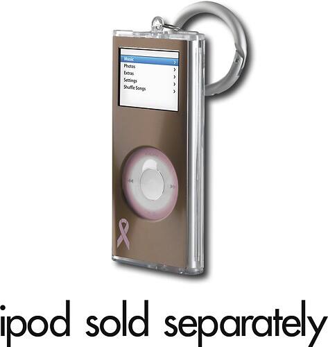 Angle Standard. BELKIN INC - Remix Metal Case for 2nd-Generation Apple® iPod™ nano - Brown/Pink.