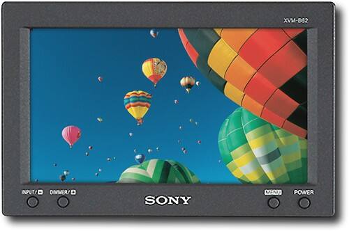 Front Standard. Sony - 6.25" Widescreen LCD Headrest Monitor.