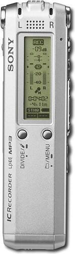 Front Standard. Sony - Digital Voice Recorder.