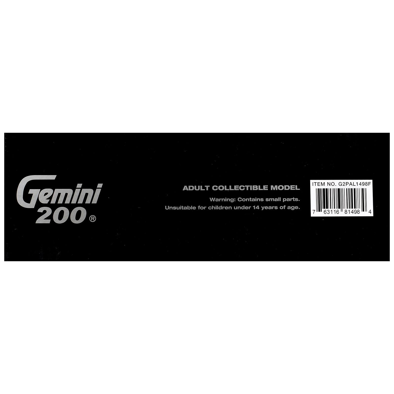 Gemini 200  
R  
ITEM NO. G2PAL1498F  
ADULT COLLECTIBLE MODEL  
Warning: Contains small parts. Unsuitable for children under 14 years of age.  
7 63116 81498 4