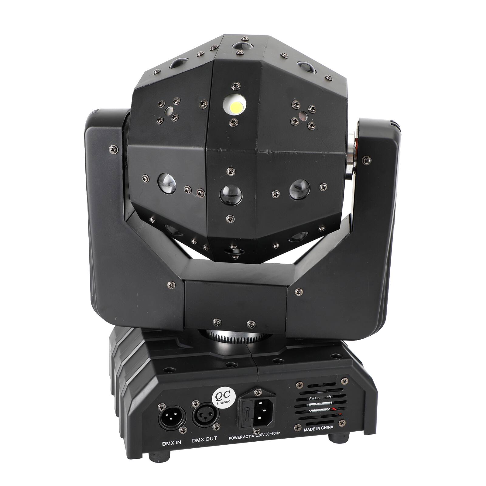 QC Passed  
DMX IN  
DMX OUT  
POWER AC110~240V 50~60Hz  
MADE IN CHINA