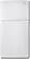 Front Standard. Whirlpool - 21.8 Cu. Ft. Frost-Free Top-Mount Refrigerator - White-on-White.