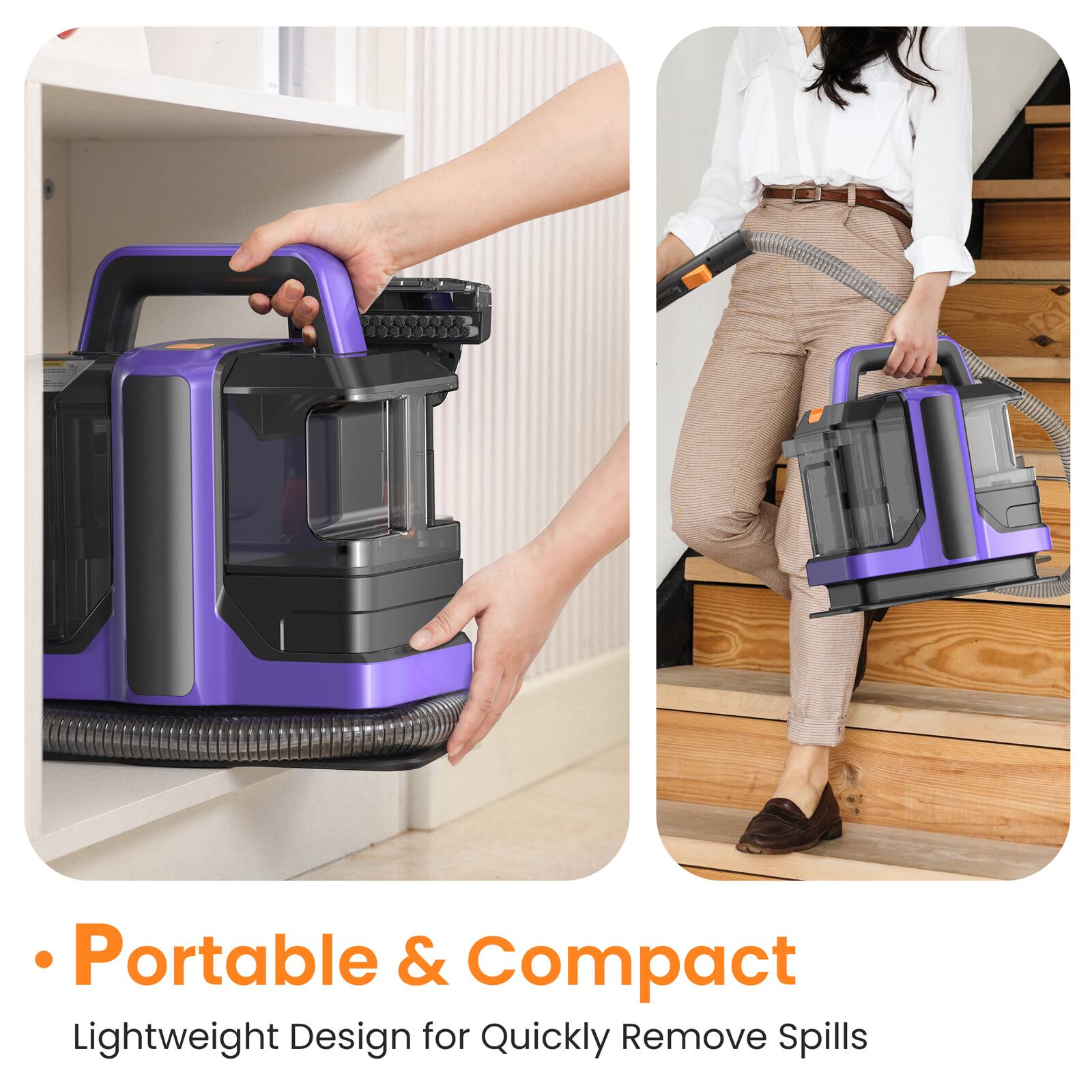 - Portable & Compact Lightweight Design for Quickly Remove Spills