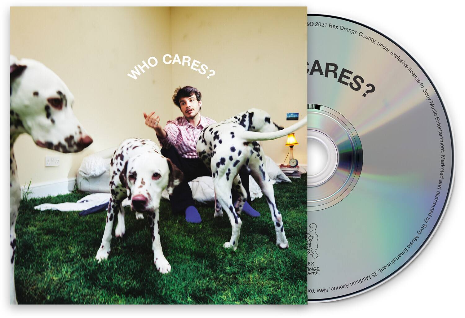 WHO CARES?

© 2021 Rex Orange County, under exclusive license to Sony Music Entertainment. Marketed and distributed by Sony Music ANGE UNTY EX Entertainment, 25 Avenue, Madison Yor New

ARES?

© 2021 Rex Orange County, under exclusive license to Sony Music Entertainment. Marketed and distributed by Sony Music ANGE UNTY EX Entertainment, 25 Avenue, Madison Yor New