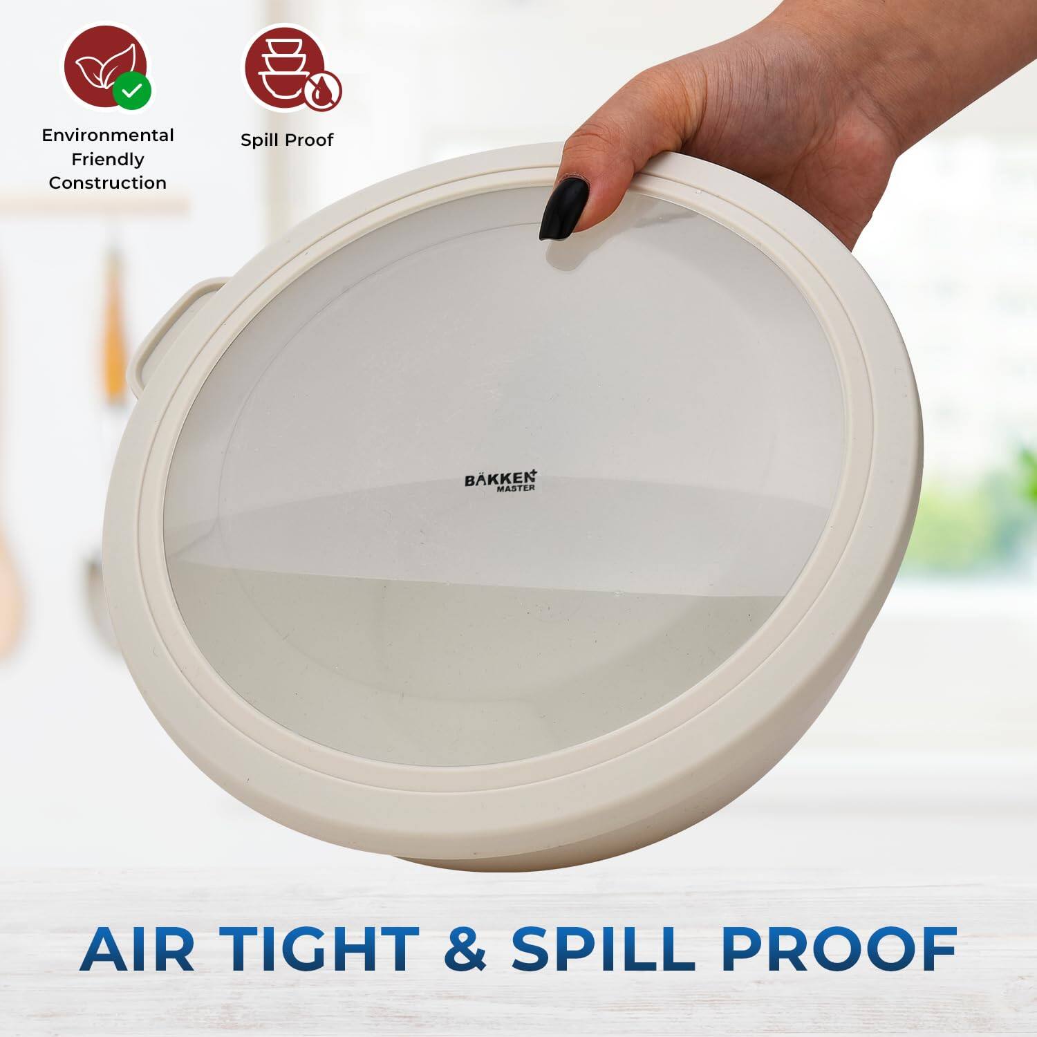 Environmental Friendly Construction, Spill Proof, Air Tight & Spill Proof