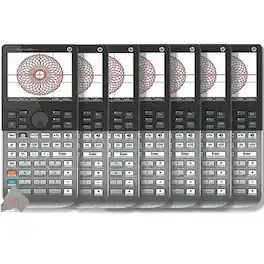 HP - Prime Handheld Graphing Calculator Black-7 Units - Silver