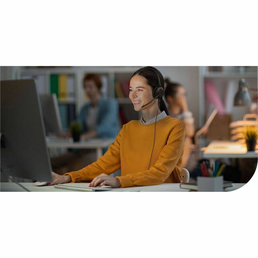 Alt View 1. Yealink - Yealink UH35 Headset - Microsoft Teams Certification - Mono - USB Type A - Wired - 32 Ohm - 20 Hz to 20 kHz - Black.
