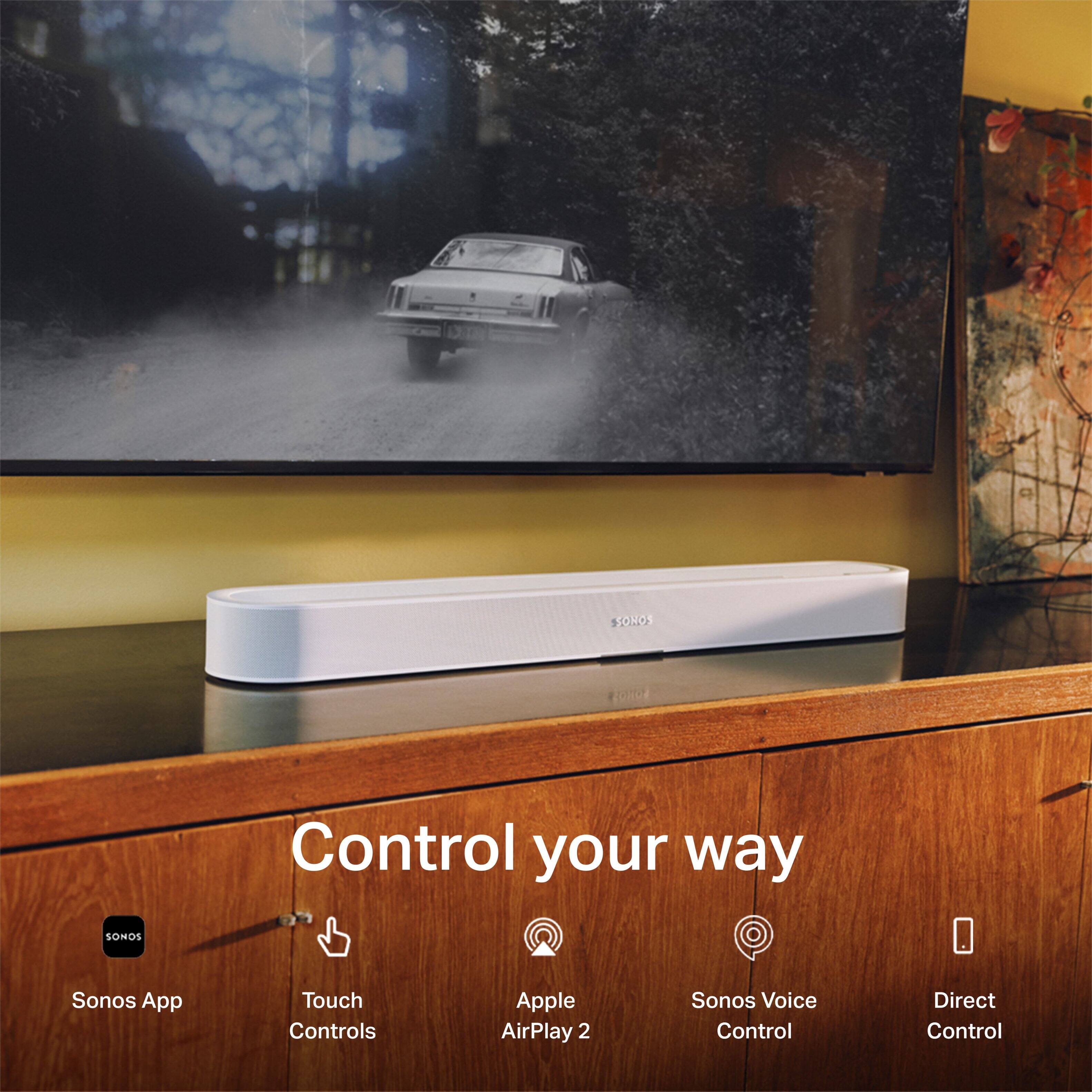 SONOS  
FOJIOS  
Control your way  
SONOS  
Sonos App  
Touch Controls  
Apple AirPlay 2  
Sonos Voice Control  
Direct Control