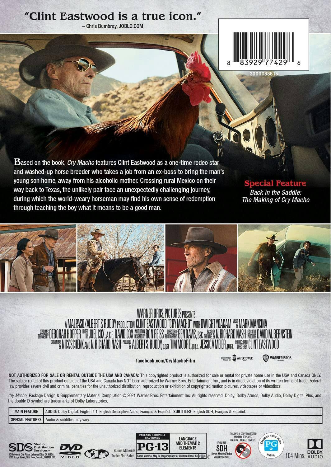 Back. Cry Macho [DVD].