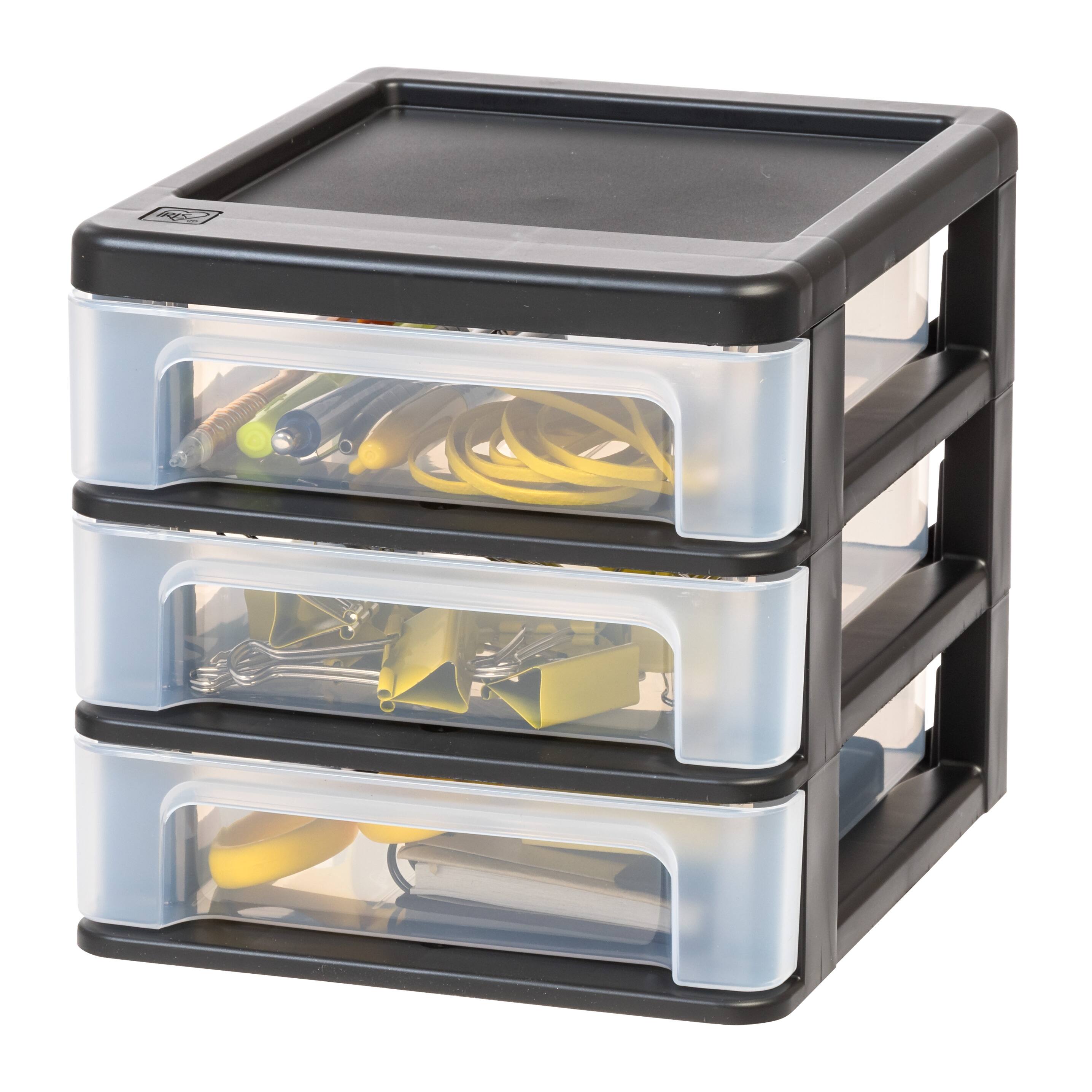 Alt View 5. IRIS USA - IRIS USA Plastic Clearview Desktop organize with Drawers.