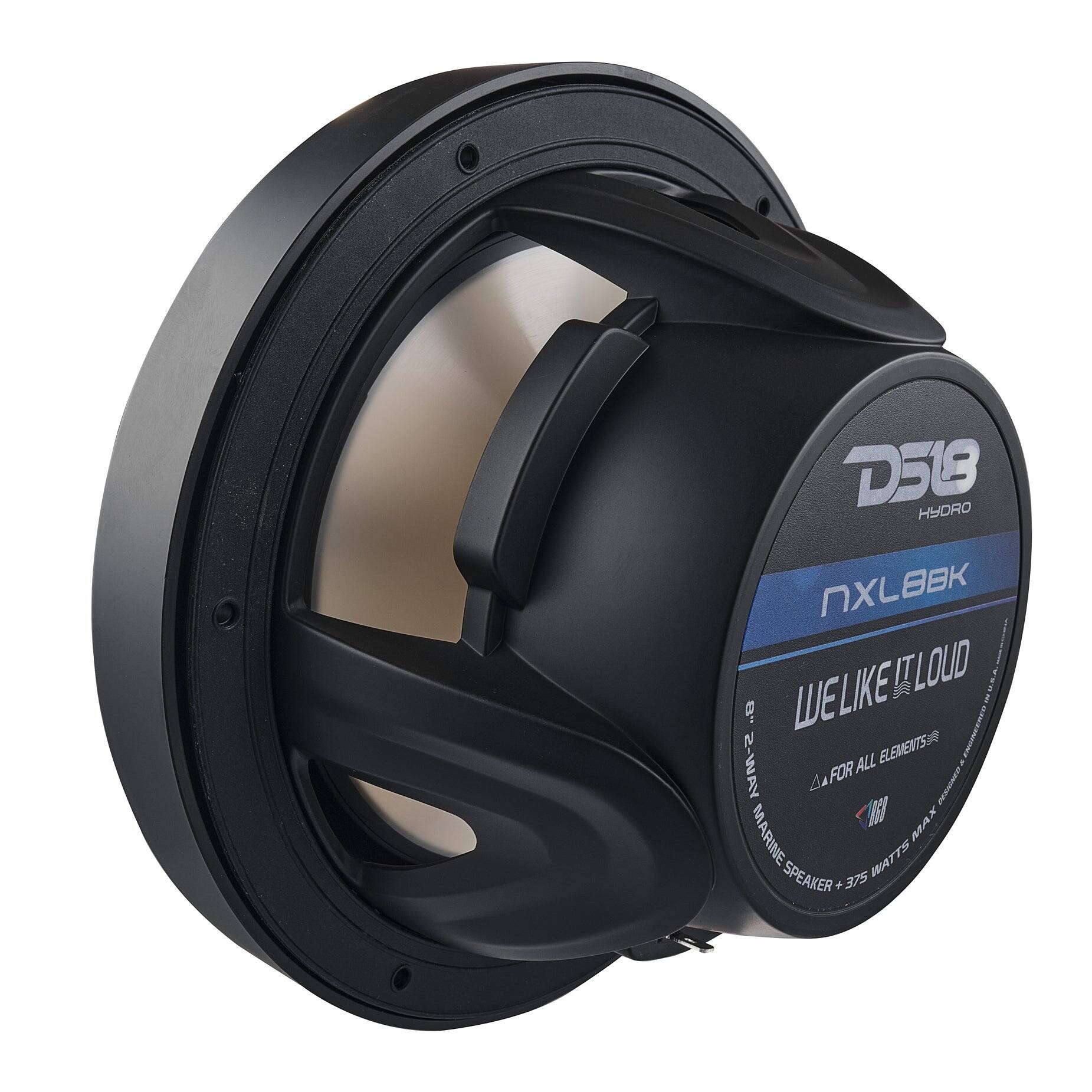 D513 HYDRO NXLBK WELIKE IT LOUD - 8" 2-WAY MARINE SPEAKER + 375 WATTS MAX