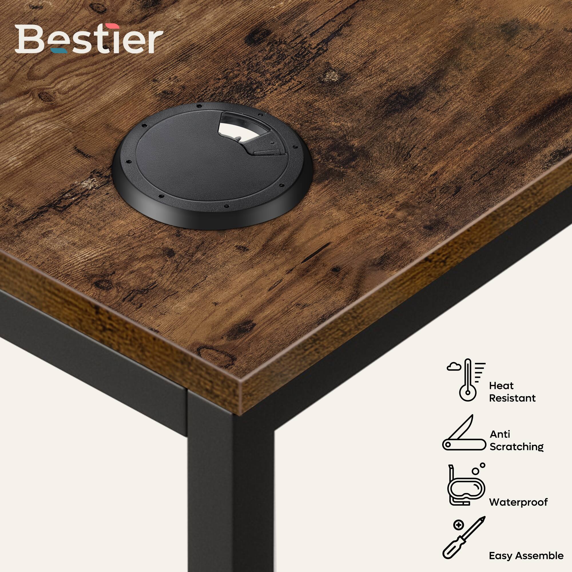 Bestier Heat Resistant Anti-Scratching Waterproof Easy Assembly