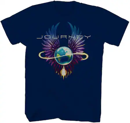 Front. PopMarket - Journey - Journey - Infinity Wings T-Shirt - 2XL Blue TS0003JORA5 - APPAREL - Multicolor.